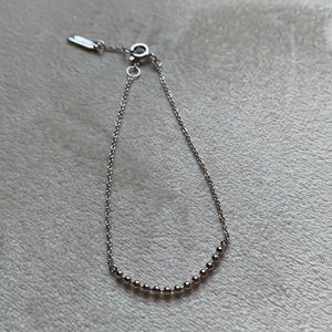 Delicate thin sterling silver bracelet